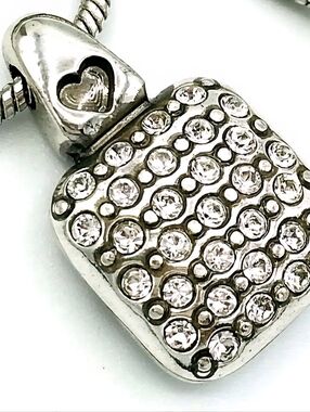 Brighton "Sacred Love" Square Pavé Crystal Pendant Necklace